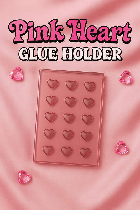 Pink heart glue holder ✨